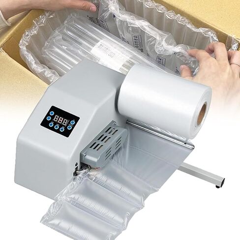 Bubble Wrap Machine,Adjustable Cushion Air Cushion Machine,Inflation Speed 16 M/Min,Suitable for Filling Bags,Gourd Film(Blue) in Saudi Arabia
