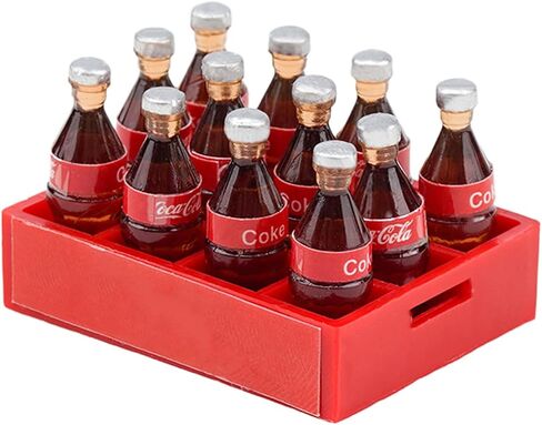 RC Car Mini Coke Bottles with Tray Model Toys Exclseories for SCX10 I III III D90 D110 TF2 Tamiya CC01 AXIAL CAPRA TRX4 ETC 1/10 RC Cawler Car Associory in Saudi Arabia