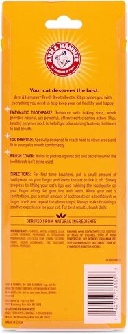 Arm & Hammer Cat Dental Kit - Toothbrush, Toothpaste and Oral Care for Kittens with Tuna and Fresh Mint Flavors in Saudi Arabia