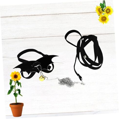 Healifty Adjustable Turtle Harness Leash with Wing Design Lightweight Chest Strap for Reptile Walking Outdoor Control Bite Rope for Tortoise Pets Black in Saudi Arabia