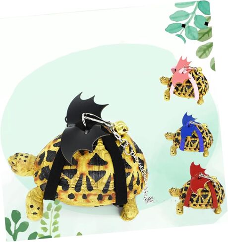 Luxshiny Adjustable Turtle Leash with Wing Design Harness Strap for Reptile Pets Bite Rope with Chest Collar Lightweight Comfortable Tortoise Walking Control for Outdoor Training Black in Kuwait