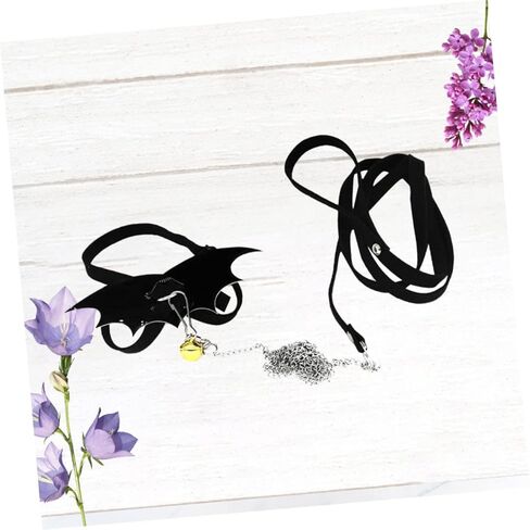 Luxshiny Adjustable Turtle Leash with Wing Design Harness Strap for Reptile Pets Bite Rope with Chest Collar Lightweight Comfortable Tortoise Walking Control for Outdoor Training Black in Kuwait