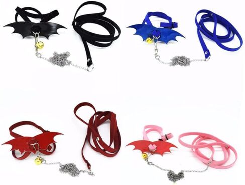 Luxshiny Adjustable Turtle Leash with Wing Design Harness Strap for Reptile Pets Bite Rope with Chest Collar Lightweight Comfortable Tortoise Walking Control for Outdoor Training Black in Kuwait