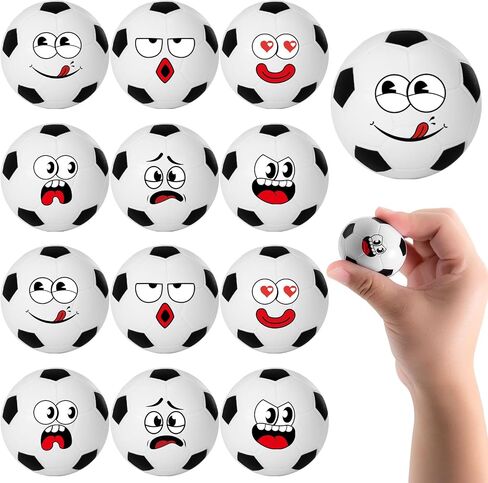 12 حزمة كرات الإجهاد كرة السلة مع 6 وجوه مضحكة - 1.57 بوصة Mini Squishy Partball Party Favors ، Goodie Bag Stuffers ، جوائز صندوق الكنز في الفصول الدراسية ، ألعاب الإغاثة في سن المراهقة وأطفال هدايا عيد ميلاد in Kuwait
