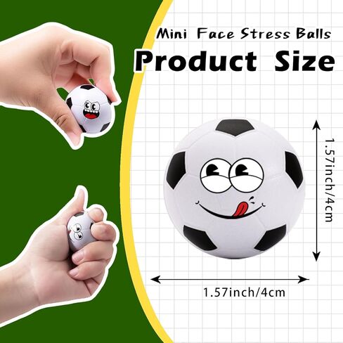 12 حزمة كرات الإجهاد كرة السلة مع 6 وجوه مضحكة - 1.57 بوصة Mini Squishy Partball Party Favors ، Goodie Bag Stuffers ، جوائز صندوق الكنز في الفصول الدراسية ، ألعاب الإغاثة في سن المراهقة وأطفال هدايا عيد ميلاد in Kuwait