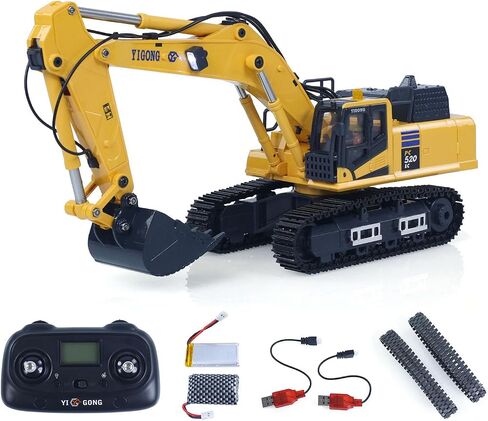 1/50 جهاز تحفيز التحكم في الراديو PC520 الكهربائية RC Digger Construction مركبة نهائية الطراز ألعاب المعاد in Saudi Arabia