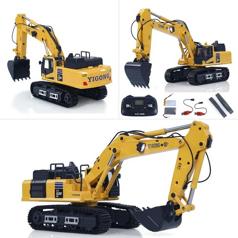 1/50 جهاز تحفيز التحكم في الراديو PC520 الكهربائية RC Digger Construction مركبة نهائية الطراز ألعاب المعاد in Saudi Arabia