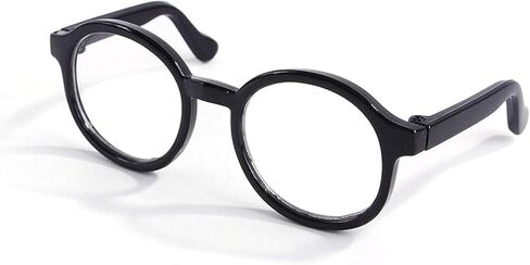 Nerd Glasses, Black Pet Dog Cute Glasses Clear Lens Retro Glasses Photo Props Transparent Cat Sun Glasses for Small Dogs Cats Cosplay Costume in Saudi Arabia