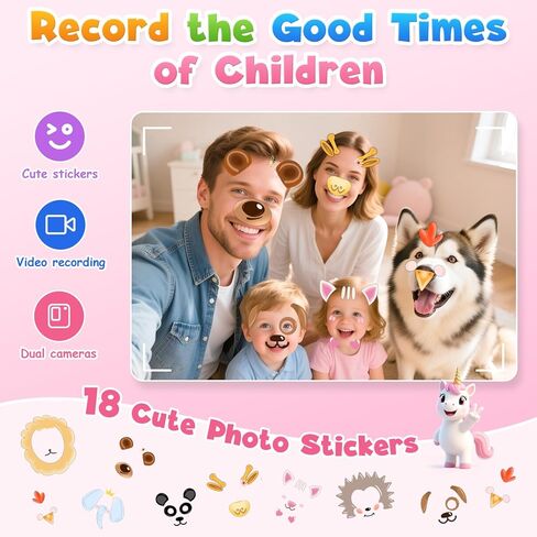 أطفال ألعاب Kids Smart For Girls ، هدايا للأطفال للفتيات الذين تتراوح أعمارهم بين 3-8 ، 2.8 "ألعاب الأطفال ، والهاتف الخلوي ، وتعلم لعبة اللعب ، وهدايا عيد ميلاد عيد الميلاد مع كاميرا مزدوجة ، ولعبة ، ومشغل MP3 ، وبطاقة 32 جيجا بايت in Kuwait