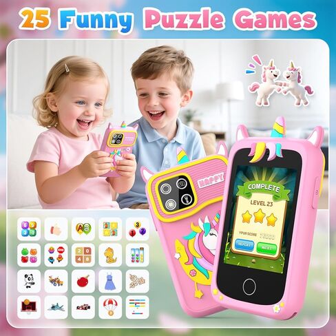 أطفال ألعاب Kids Smart For Girls ، هدايا للأطفال للفتيات الذين تتراوح أعمارهم بين 3-8 ، 2.8 "ألعاب الأطفال ، والهاتف الخلوي ، وتعلم لعبة اللعب ، وهدايا عيد ميلاد عيد الميلاد مع كاميرا مزدوجة ، ولعبة ، ومشغل MP3 ، وبطاقة 32 جيجا بايت in Kuwait