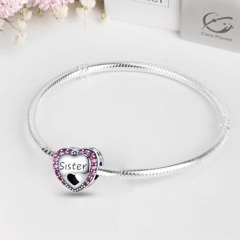 JEWBERY 925 فضة استرلينية من الخرز لأساور Pandora Charms، هدايا مجوهرات للسيدات والفتيات. in Kuwait