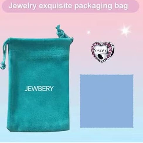 JEWBERY 925 فضة استرلينية من الخرز لأساور Pandora Charms، هدايا مجوهرات للسيدات والفتيات. in Kuwait