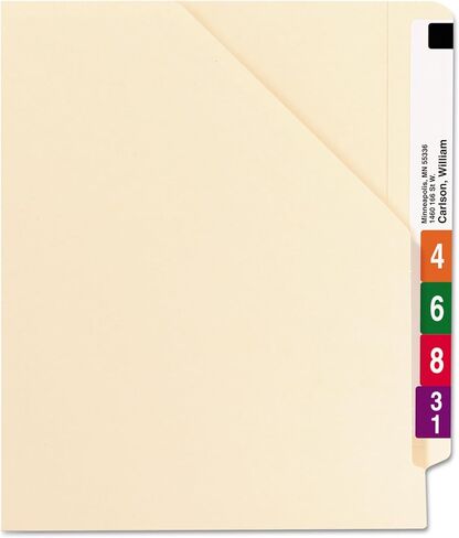 Smead 75700 Cut-Away Corner End Tab Jackets W/Tabs Tabs Letter 11pt Manila 100/box in Saudi Arabia
