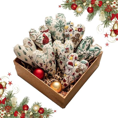 طقم تطريز زخرفة عيد الميلاد ، مجموعة زخرفة/زخرفة عيد الميلاد على شكل قلب DIY. in Kuwait