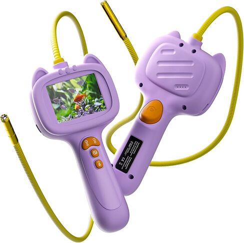 كاميرا ثعبان Borescope مع الضوء للأطفال ， مجموعة ألعاب تعليمية من المنظار الجذعية ， في الهواء الطلق التخييم الطبيعة استكشاف هدايا عيد ميلاد هداي للبنين والبنات الذين تتراوح أعمارهم بين 3 سنوات (أرجواني) (أرجواني) in Saudi Arabia