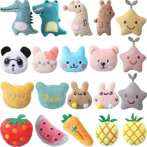 Gejoy 20 قطعة ألعاب Catnip للقطط القطنية القط الداخلية Cat Chew Toys جميلة هريرة Catnip هريرة ترفيهية دمى هريرة تفاعلية (جميلة) in Saudi Arabia