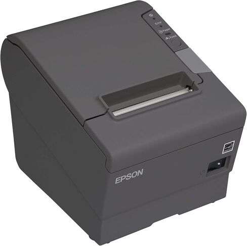 EPSON C31CA85656 TM-T88V استلام حراري مع إمدادات الطاقة ، تصنيف نجم الطاقة ، واجهة Ethernet و USB ، رمادي داكن in Kuwait