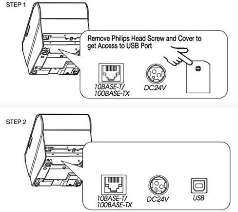 EPSON C31CA85656 TM-T88V استلام حراري مع إمدادات الطاقة ، تصنيف نجم الطاقة ، واجهة Ethernet و USB ، رمادي داكن in Kuwait