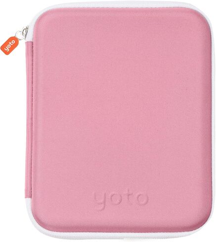 علبة بطاقة Yoto في Think Pink - ملحق Kids ، مجلد محمول ناعم مع Zipper و 64 جيوب للاعب وبطاقات المسموع المسموع ، حامل كم الموثق للسفر in Saudi Arabia