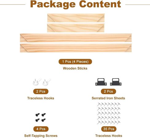 uxcell DIY Canvas Stretcher Bars, 28 x 16 Inch Canvas Frame Wooden Frames Kit Sturdy Stretcher Frames for Oil Paintings Prints Posters in Saudi Arabia