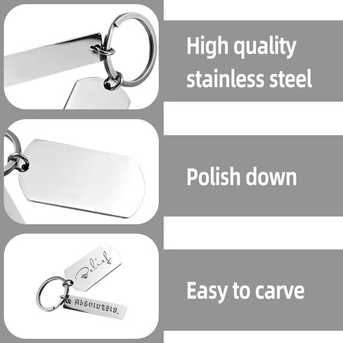 30 Pcs Personalized Engravable Keychains – Blank Metal Tags for Stamping & Custom Text – Durable Metal Keychain Blanks Stainless Steel Key Ring for Men & Women, Keepsake for DIY Crafts Various Holiday in Kuwait