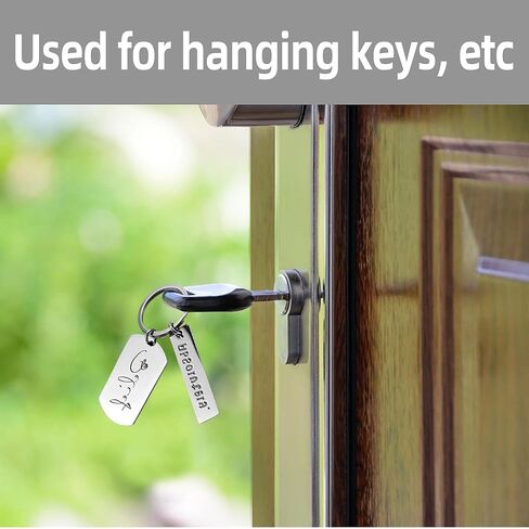 30 Pcs Personalized Engravable Keychains – Blank Metal Tags for Stamping & Custom Text – Durable Metal Keychain Blanks Stainless Steel Key Ring for Men & Women, Keepsake for DIY Crafts Various Holiday in Kuwait