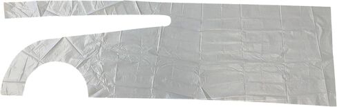 مريلة كينج سيل ستايل للاستعمال مرة واحدة، 60.96 سم × 106.68 سم، بيضاء مغلفة بشكل فردي - صندوق واحد من 100 مريلة (100 قطعة) in Kuwait