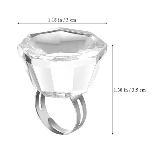 Healifty Coloring Cup for Eyelash Extension and Tattooing Portable Ink Holder Easy Clean Crystal Pigment Cup 1.37X1.18X1.18 Inches in Saudi Arabia