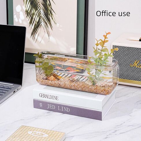 Wall Fish Tank, Wall Plastic Vase, 0.4 Gallon Mini Wall Mounted Fish Tank, 1500ml Wall Hydroponic Plants, Hanging Hydroponic Plant Pot, Living Room Decoration(1Pc) in Saudi Arabia