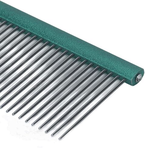 Creyhound Comb for Dogs ، Metal Dog Comb Dog Combs with Ways Comb Comb Comb Comb Comb Combor لإزالة وأداة الاستمالة للعقدة للكلب القصير ذو الشعر الطويل (الأرجواني 19 سم/7.5 بوصة) in Kuwait