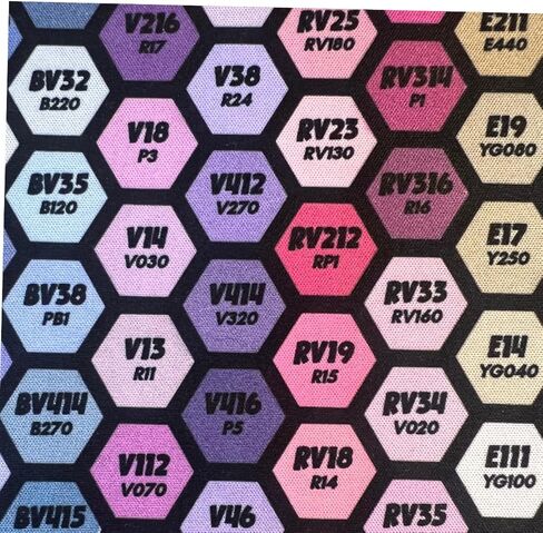 Color Swatch Desk Mat – 23" x 14" Compatible with Ohuhu Honolulu Alcohol Markers in Saudi Arabia