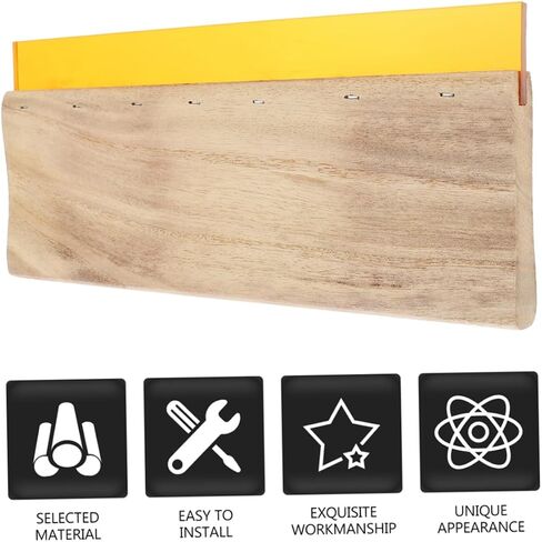 DIYEAH 1SET Professional Screen Ink Squeegee Wooden Ink Scraper لتطبيقات النسيج والرسوم الرسومية تشمل إطارًا خشبيًا وشبكة لصناعة الطباعة والطباعة اليدوية in Saudi Arabia