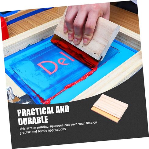 Homoyoyo Wooden Squeegee Ink Scraper Tool for Printmaking Design for Graphic and Textile Applications Lightweight and Comfortable Handle for Easy in Saudi Arabia