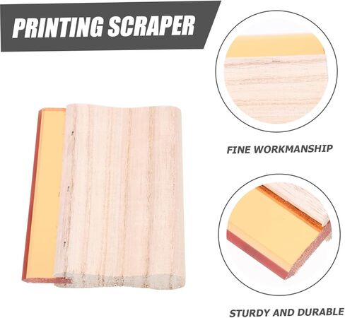 Homoyoyo Wooden Squeegee Ink Scraper Tool for Printmaking Design for Graphic and Textile Applications Lightweight and Comfortable Handle for Easy in Saudi Arabia