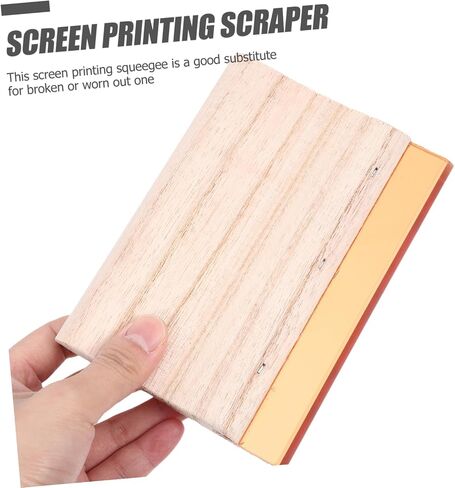 Homoyoyo Squeegee Wooden Ink Scraper for Printing Lightweight Design for Home and Projects Smooth for Use Water and Oil Compatible Essential Tool for in Saudi Arabia