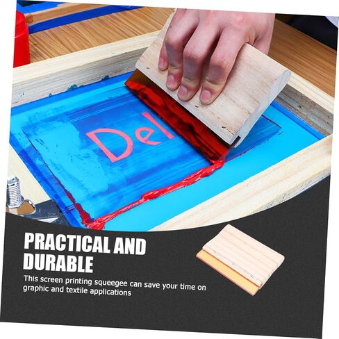 Homoyoyo Squeegee Wooden Ink Scraper for Printing Lightweight Design for Home and Projects Smooth for Use Water and Oil Compatible Essential Tool for in Saudi Arabia
