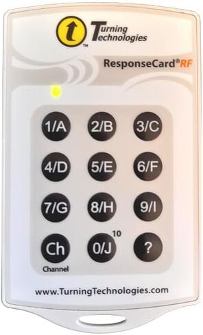 Turning Technologies Response Card RF Student Clicker RCRF-02 in Saudi Arabia