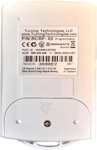 Turning Technologies Response Card RF Student Clicker RCRF-02 in Saudi Arabia
