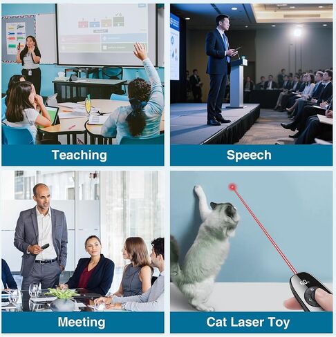 2 في 1 USB Type C PPT PPT PPT BIENTER RF 2.4GZ PowerPoint Slide Advancer لنافذة MAC Keynote Google White in Kuwait