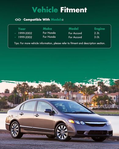 SCITOO Exterior Mirror Replacement Glass Driver Left side Fit for 1998-2002 For HONDA ACCORD W/O HEATED Chrome Flat Replacement Tow Mirror 76253S84A31 in Saudi Arabia