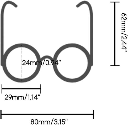 Small Glasses Pet Sunglasses Retro Circular Dogs Sunglass Cosplays Costume Accessory Photo for Girl Pets Small Pet Sunglasses Dogs Sunglasses Small Breeds Girl Puppy Pet Supplies in Saudi Arabia