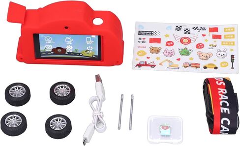 كاميرا الأطفال باللون الأحمر مع مدمجة ، وحجم صغير ، وتصميم نوع الدفع ، وشاشة تعمل باللمس ، وأطفال إلكترونيات مثالية in Kuwait