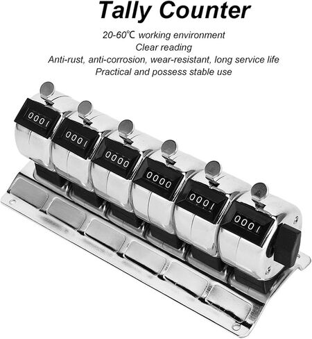 عداد KER Mechanical Stainl Steel ، 4 أرقام مع 6 ، أداة حصيلة لمختلف التطبيقات in Saudi Arabia