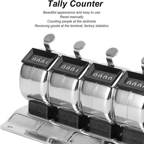 عداد KER Mechanical Stainl Steel ، 4 أرقام مع 6 ، أداة حصيلة لمختلف التطبيقات in Saudi Arabia