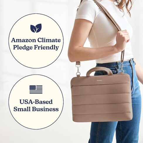 Vandel 15-16 inch Laptop Carrying Case Sleeve with Strap, Shoulder Bag with Handle, 16 in Laptop Bag for Women, MacBook Air 15 Inch Carrying Case, MacBook Pro 16, 15.6 in HP, Dell Lap top Messenger in Kuwait
