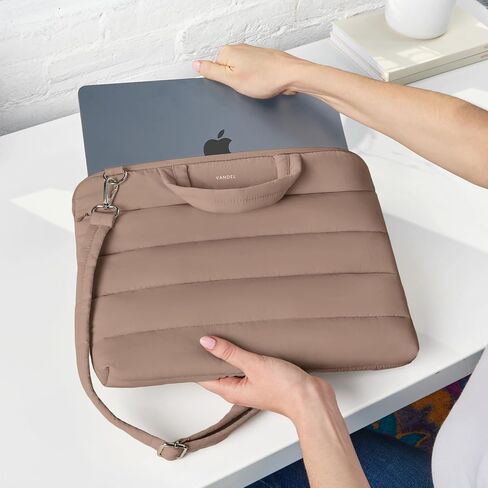 Vandel 15-16 inch Laptop Carrying Case Sleeve with Strap, Shoulder Bag with Handle, 16 in Laptop Bag for Women, MacBook Air 15 Inch Carrying Case, MacBook Pro 16, 15.6 in HP, Dell Lap top Messenger in Kuwait
