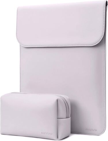MOSISO Laptop Case 13 inch, 13 inch Laptop Sleeve Compatible with MacBook Air M4 M3 M2 M1 2025-2018 / Pro M2 M1 2025-2016, Faux Suede Leather Case with Small Bag, Apricot in Saudi Arabia