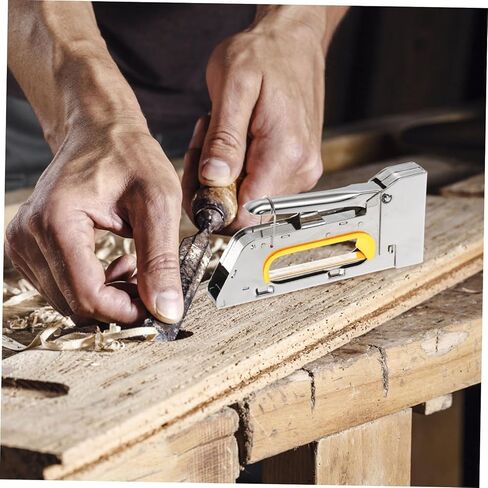 Uonlytech دليل الشقوق U -type Type Stapler for Wood Fabric Cement Wall Multipurposure Tepholstery Adapling Machine لتحسين المنزل مشاريع الصياغة والبناء in Saudi Arabia
