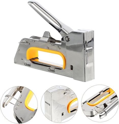 Uonlytech دليل الشقوق U -type Type Stapler for Wood Fabric Cement Wall Multipurposure Tepholstery Adapling Machine لتحسين المنزل مشاريع الصياغة والبناء in Saudi Arabia