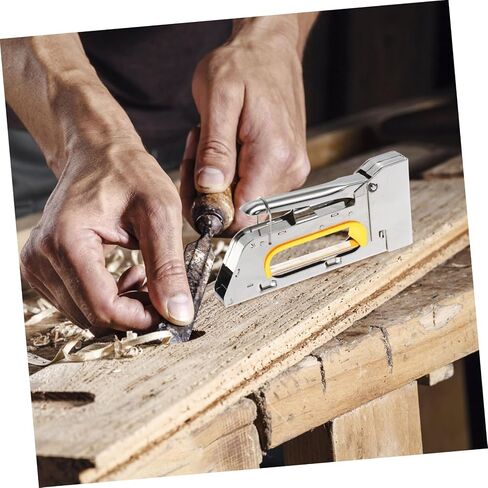 uonlytech يدوي تنجيد stapler لدقة الخشب والأسمنت دقة u على شكل u مع قفل أمان أثاث DIY متعدد الاستخدامات للتحسين المنزل وصياغة in Saudi Arabia
